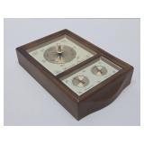 Large Working Vintage Mid Century Honeywell Heritage Weather Barometer