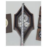 3 Vintage Mid Century Wall Barometers