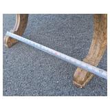 Excellent Vintage Scrolled Arm Leopard Upholstered Settee / Bench