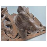 Awesome Antique Oak Boar