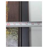 Impressively Painted Vintage Oil on Canvas Forest Stream Painting w/Great Lighting