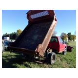 1999 Ford F450 4x4 Dump Truck W/V Snow Plow (Runs & Drives)