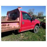 1999 Ford F450 4x4 Dump Truck W/V Snow Plow (Runs & Drives)