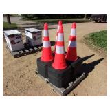 50- 30" Tall Traffic Cones. (UNUSED)