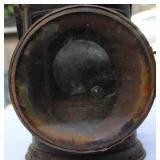 Vintage Antique Railway Lantern – 12" High, Sliding Red & Green Lenses