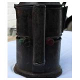 Vintage Antique Railway Lantern – 12" High, Sliding Red & Green Lenses