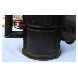 Vintage Antique Railway Lantern – 12" High, Sliding Red & Green Lenses