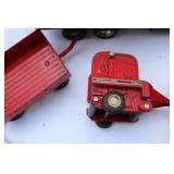 8 Mid Century Metal Toys Tonka Ertl etc Vintage Farm & Construction Toy Vehicle Lot – Mixed Metal & Plastic