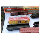 Lionel & Industrial Rail 7-Piece Rolling Stock Lot + Station Platform (w/Boxes)