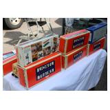 Lionel & Industrial Rail 7-Piece Rolling Stock Lot + Station Platform (w/Boxes)