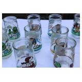 Lot of 17 Vintage Jelly Glasses – Muppets, Disney, Peanuts & Looney Tunes (Mid-1990s)