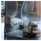 Union Pacific Railroad Kerosene Lantern with Metal Backer – UPRR Marked