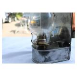 Union Pacific Railroad Kerosene Lantern with Metal Backer – UPRR Marked