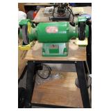 Heavy Duty 3/4 HP dual wheel Grinder with bench  60064 173-2 1707N Inc Extra Wheel