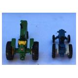 Tractor Book & Toy Collection – 3 Books + 6 Tractors Including John Deere Tin Box with Wrench