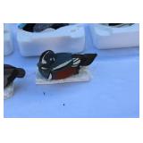 Jeff Brunet Miniature Duck Decoy Collection – Set of 11 Handcrafted Pieces