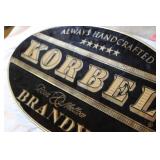 Korbel Brandy Metal Advertising Sign – 24" x 13"