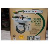 Backyard Gear Water Station Plus – Outdoor Sink & Hose Storage System w/Box