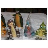 1988 Land Before Time Dinosaur Toy set + – Amblin/UCS Pizza Hut Promo (10 Figures)