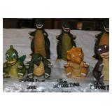 1988 Land Before Time Dinosaur Toy set + – Amblin/UCS Pizza Hut Promo (10 Figures)