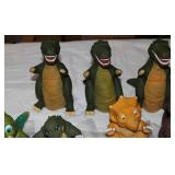 1988 Land Before Time Dinosaur Toy set + – Amblin/UCS Pizza Hut Promo (10 Figures)