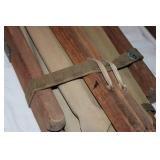 World War II-Era Canvas & Wood Military Cot – Vintage Field Gear
