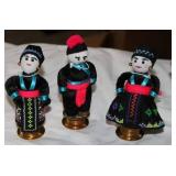 Eclectic Figurine & Folk Art Collection – Heritage Doll, Nodder Dog, Carvings & More (7 Items)