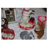 Animal Bobblehead & Nodder Collection – 20+ Figures Including Coca-Cola Polar Bear, NIB The Dog, Owl, Hippo & More