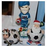 Sports Bobblehead Collection – 15+ Figures Including Goofy Packers, Kurt Warner (NIB), St. Paul Saints, Simon Cowell & More