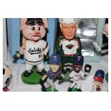 Sports Bobblehead Collection – 15+ Figures Including Goofy Packers, Kurt Warner (NIB), St. Paul Saints, Simon Cowell & More