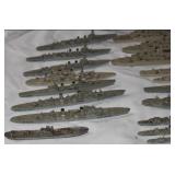 Large Collection of Handcrafted Metal Battleships, Plastic War Planes & Vintage Sailing Vessel Kits
