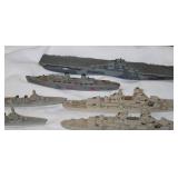 Large Collection of Handcrafted Metal Battleships, Plastic War Planes & Vintage Sailing Vessel Kits