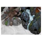 Collection of Aquarium Accessories – Includes Rock, 24" Lid/Cover, Structures & Plants