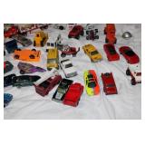 Collection of 45 Die-Cast Cars – Hot Wheels, Matchbox & More – Well-Used Condition