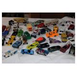 Collection of 45 Die-Cast Cars – Hot Wheels, Matchbox & More – Well-Used Condition