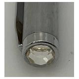 Swarovski Crystal Round Ball  Paperweight With SCS And Swan 1 1/2"  And Swarvoski Collectors Pen (Both NIP)
