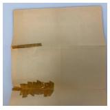 1967 TOPPS Chewing Gum Company "Come To Florida Learn To Swim Fast" Travel Poster 10" x 18" (Tears Present Fixed With Tape)