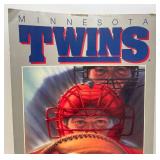 Vintage 1988 Minnesota Twins Bud Light Calendar 17" x 36" Perfect For Man Cave