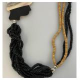 Vintage Large Art Deco Necklace With Female Silhoette (Cast Needs Repair)