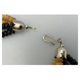 Vintage Large Art Deco Necklace With Female Silhoette (Cast Needs Repair)