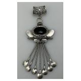 Vintage Artisan Ornate Necklace Pendant