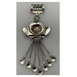 Vintage Artisan Ornate Necklace Pendant
