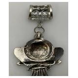 Vintage Artisan Ornate Necklace Pendant