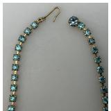 Rhinestone Star Necklace 15"