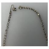 Exquisite Rhinestone Heart Necklace 15"