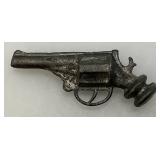 VERY RARE Cracker Jack Collectible Metal Miniature Gun 1 3/4"