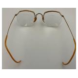Vintage Glasses Both Contain 1/10th 12K With Vintage Glass Cases