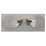 Vintage Glasses Both Contain 1/10th 12K With Vintage Glass Cases