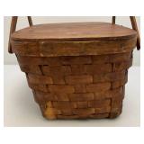 Very Old Picnic Basket With Hand Drawn Cartoon Characters Like Mickey Mouse, Popeye, Whimpy And More (Very Cool)