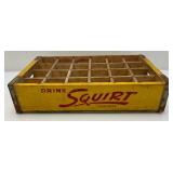 Vintage Wooden Squirt Soda Crate